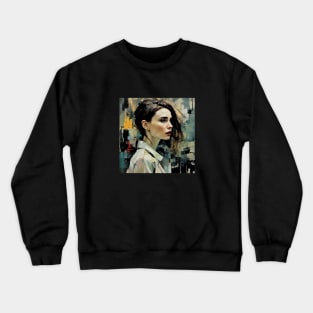 portrait of Rooney Mara Crewneck Sweatshirt